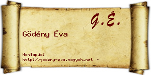 Gödény Éva névjegykártya